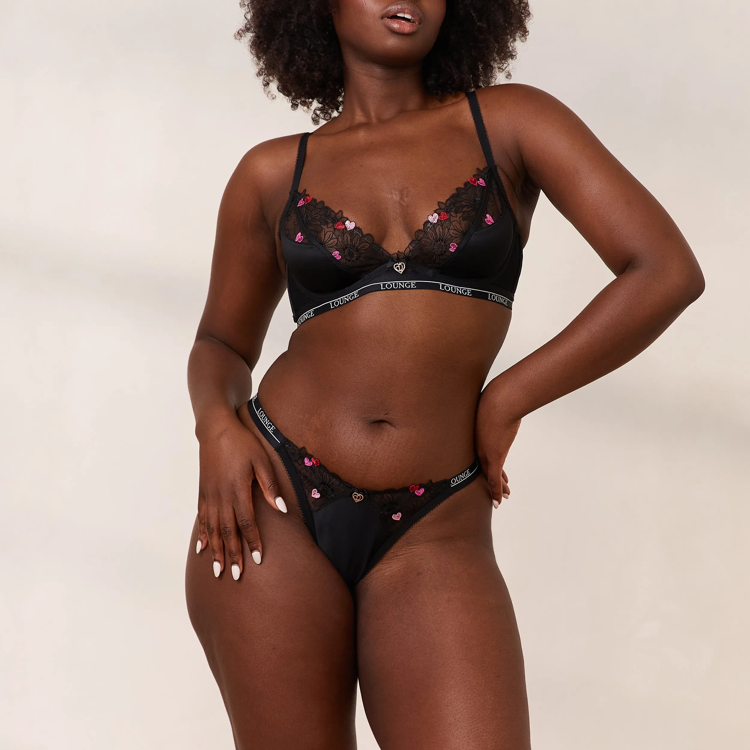Zalia Plunge Soutien-Gorge - Noir