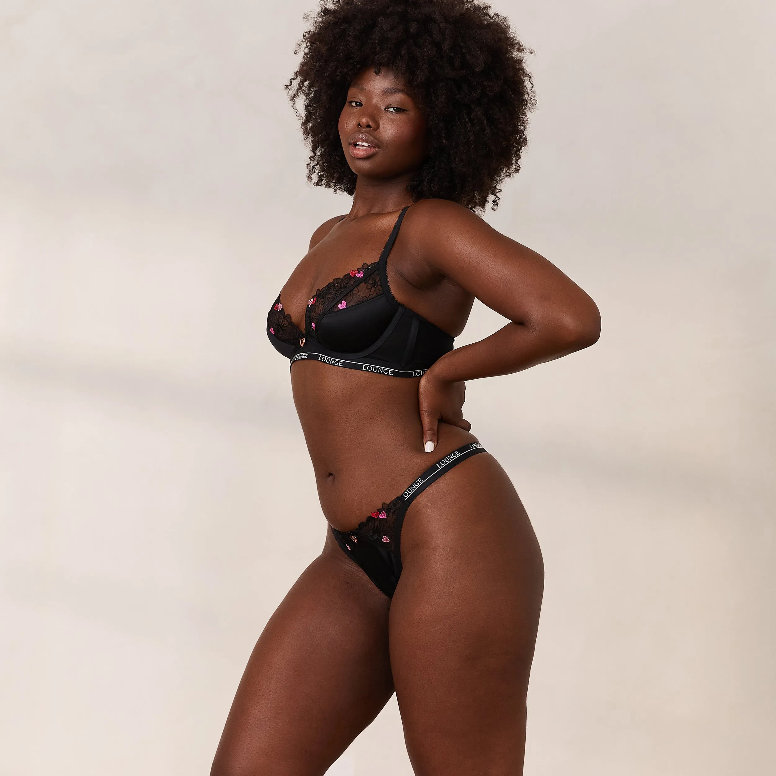 Zalia Plunge Soutien-Gorge - Noir